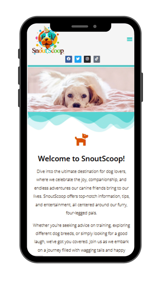 Snoutscoop mobile preview